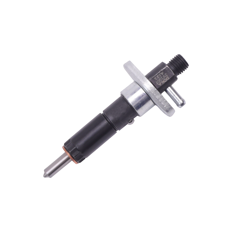 انژکتور موتور دیزلی دو سیلندر نوع 2V100F، ورودی سوخت در بالا، رزوه M12x1.5، نازل پنج سوراخ، طراحی دیافراگم دقیق، مناسب برای موتور 2V100F دو سیلندر هوا خنک